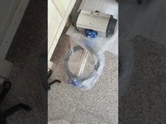 स्टेनलेस स्टील वेफर टाइप तितली वाल्व पीटीएफई अस्तर और वायवीय actuator के साथ