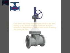 गेट वाल्व (Gate Valve) एक बंद करने वाला अंग (गेट) होता है, जो कि स्टेम द्वारा चलाया जाता है, जो कि वाल्व को खोलने और बंद करने के उद्देश्य को प्राप्त करने के लिए मार्ग की मध्य रेखा के साथ ऊर्ध्वाधर दिशा में ऊपर और नीचे चलता है।